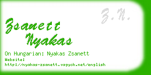 zsanett nyakas business card